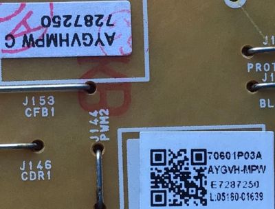 KIT DE TARJETAS PARA TV SANYO / NUMERO DE PARTE MAIN AYGVHUH / BA5GVFG0201 2 / AYGVH-MMA / BA5GVFG02012 / FUENTE AYGVHMPW / BA4DV2F0102 3 / AYGVH-MPW / BA4DV2F01023 / T-CON 6871L-3806B / 6870C-0532A / PANEL U4DV3XH / LC430DUY (SH)(A1) / MODELO FW43D25F B - Imagen 3